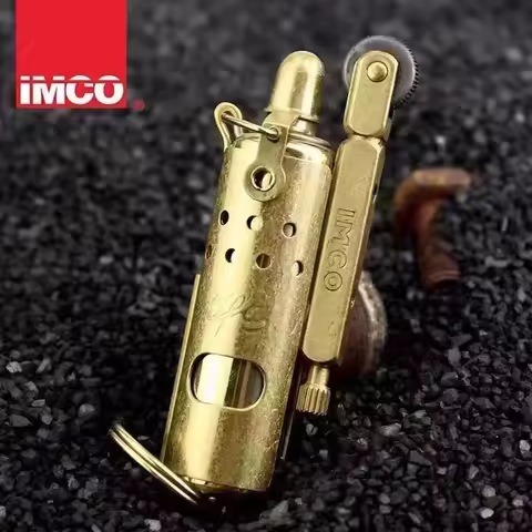 IMCO 5700 Pure Copper Trench Rod Keroseine Lighter Personalized Retro Limited Edition Outdoor Windpr