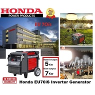 Honda 7.0kVA Electronic Fuel Injection Portable Inverter Generator EU70is
