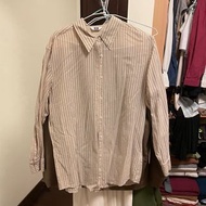 Uniqlo U系列透膚線條襯衫