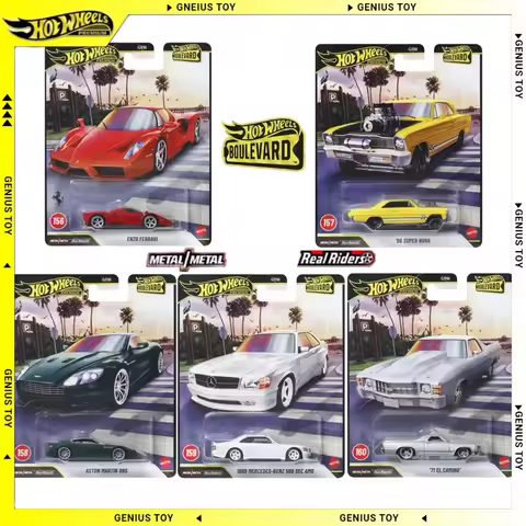 Hot Wheels Premium 2026 Boulevard Benz Aston Martin Super Nova Enzo Ferrari EL CAMINO 1:64 Diecast M