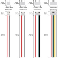 AOKIN | 40 Pairs for JST PH 2.0 Connector Kit 2/3/4/5 Pin Wire to Board Housing Male and Female Plug