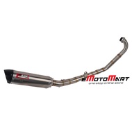 #AHM EKZOS EXHAUST M3 SERIES STAINLESS YAMAHA FZ150 I NEW 35MM #READY STOCK