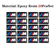 【Ready Stock】5/10/20Pcs For BMW Sticker Steering Wheel Sport Rim 3D Gel E60 E90 F10 F30 X6 X5 X3 X1
