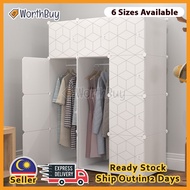 Worthbuy Cube Clothes Cabinet Blanket Organizer Wardrobe Multi-Functional Storage Almari Baju