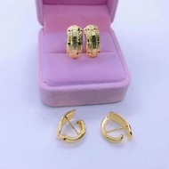 WNL 10k gold clip earrings for women