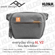 (Sony Edition) Peak Design Everyday Sling V2 - ASH 6L for Sony A6700/ A6400/ ZV-1/ ZV-E10/ A7IV/ A7I