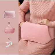 Heating bag (hot bag/menorrhea bag) + PINK velvet belly belt + fireproof charger (Heating bag + char
