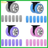 Won 6Pcs Luggage Wheel Covers Suitcase Wheel Protector Caster Silicone Cover Case