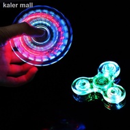 ▥LED Light Fidget Spinner Hand Top Spinners Glow Figet Spiner Stress Relief Adult Kids Toys