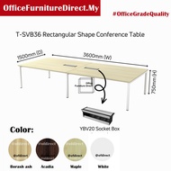 360x150cm 12 Feet Meeting Table N Leg SL55  SVB36 SQVB36 UTVB36 ASVB36 (12 Pax) Conference Table