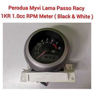 Perodua Myvi Lama Passo Racy 1KR 1.0cc RPM Meter ( Black &amp; White ) / Cluster Meter / Car Speed Meter