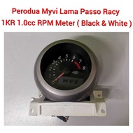 Perodua Myvi Lama Passo Racy 1KR 1.0cc RPM Meter ( Black & White ) / Cluster Meter / Car Speed Meter