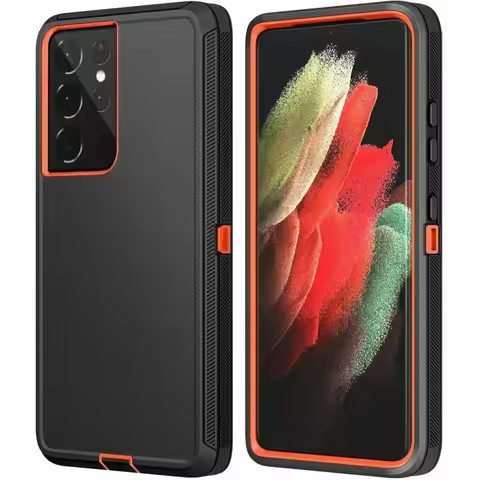 3 IN 1 Heavy Duty Shockproof Defend Case For Samsung Galaxy S20 S21 FE S22 S23 S24 Ultra S10 Plus S1