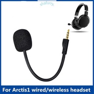 SHFY Gold-plated 3 5mm Plug Headsets Mic for arctis 1 Headphones Boom Microphones Wired  Headphones