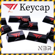Keycap Logo T1 LOL With Faker Signature decorates mechanical keyboard