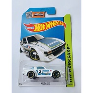 PUTIH Hot WHEELS HOTWHEELS MAZDA RX-7 White HW WORKSHOP JDM DIECAST Car Rare ORIGINAL