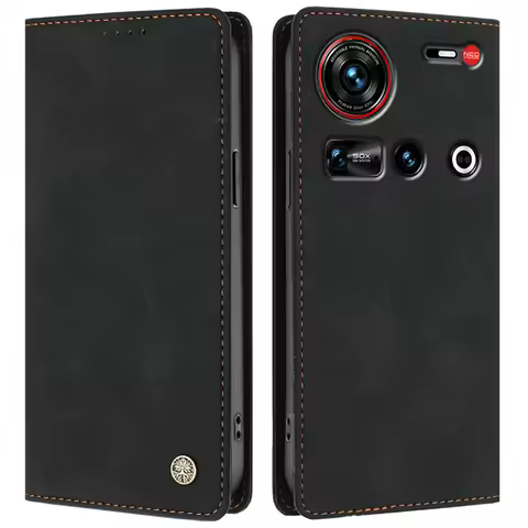 LUXURY Case For ZTE Nubia Z80 Ultra 5G RFID Leather Wallet Funda for Nubia Z60 Z70 Z70S Ultra Case N
