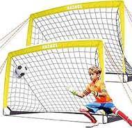 Hazacl Kid Soccer Goals for Backyard Portable Soccer Nets for Backyard Large Pop Up Soccer Goals Net
