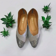 รองเท้าคัทชู Bigsize 41 42 43 44 45 ไซส์ใหญ่ ส้นแบน แบบกริสเตอร์ หัวแหลม รองเท้าผู้หญิง แฟชั่น ใส