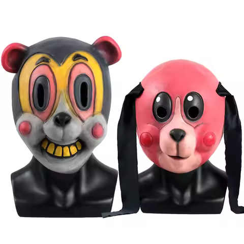 Hazel Mask Cha Cha Mask Cosplay Umbrella Academy Hazel Costume Accessory Cha Cha Latex Masks Hallowe