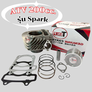 เสื้อสูบชุดใหญ่ ATV Spark 200cc. เสื้อสูบ ลูกสูบ แหวนกิ็บสลัก atv เอทีวี200ซีซี เสื้อสูบนอน รถแปลงวิ