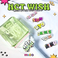 NCT WISH LIGHTSTICK Deco Name/ NCT WISH lightstick acrylicTAG NCT WISH Lightstick NEOBONG DECO LIGHT