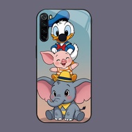 HK-15 Disney Glass KACA Casing for Xiaomi Redmi Note 8 8A 10 9 Pro Lite