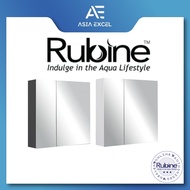 RUBINE RMC-1355D15 55CM BLACK / WHITE MIRROR CABINET