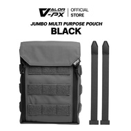 Valor PX - Jumbo Multi Purpose Pouch กระเป๋าจัดเก็บอุปกรณ์ Medical pouch เปิดจากด้านบน ภายเวลโครทั้ง