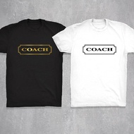 Gold Print Coach Cotton TShirt Unisex Shirt
