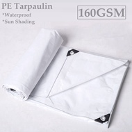 cod 160 230GSM Outdoor White PE Tarpaulin Garden Gazebo Canopy Awnings Furniture Car Cover Camping T