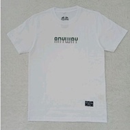 Anyway "ANYWAY" White Short Sleeve T-Shirt 734