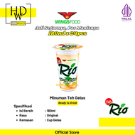 Teh Rio Minuman Teh Cup Segar Siap Minum Praktis & Menyegarkan Rasa Original Madu dan Gula Batu Kema