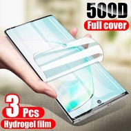 3Pcs For Samsung Galaxy S8 S9 S10 S20 Plus Ultra Screen Protector Hydrogel Film For Samsung Note 8 9 10 20 Plus Ultra Protective Film