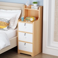 HY/JD Eco Ikea Bedside Table with Lock Heightening StoragelSimple Modern Three-Drawer Narrow Bedside Cabinet NVSC
