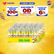 [SALE TẾT] Thùng Nước Uống Có Gaz 7UP Soda Chanh Không Calo Không Đường (320ml/lon)