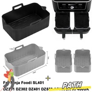 PATH Air Fryer Basket, Reusable Silicone Air Fryer Baking Tray, Rectangle Rectangle Basket Container