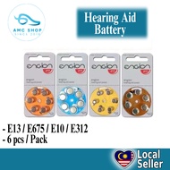 [GENUINE] 6pcs/pack Engion Zinc Air Hearing Aid Batteries A13 13A E13 ZA13 13 PR48/A10 E10/a312 e312