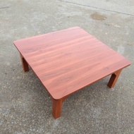 โต๊ะญี่ปุ่น โต๊ะเอนกประสงค์ ขนาด 80*80*30 ทำจากไม้สักแท้ (จัดส่งฟรี)