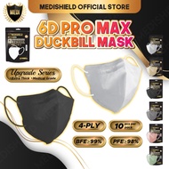 Duckbill 6D Upgraded 4ply Disposable Medical Face Mask (10Pcs)