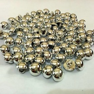 100 pcs Buttons Diameter 10 - 11 - 13 mm - Embossed Mushroom Buttons White Black Gold Silver - Mushr