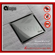 ABAGNO FD-1001-BC 4" X 4" Anti Cockroach Floor Grating - Brass Chrome floor trap for Bathroom