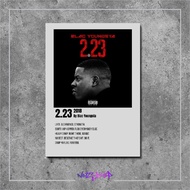 Wooden poster Album with music cover and songs 2.23 by Blac Youngsta wall display poster