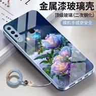 vivoY5s Phone case V1934A Internet Celebrity Trendy Brand Dirt-Resistant Glass Case Metal Paint Crea
