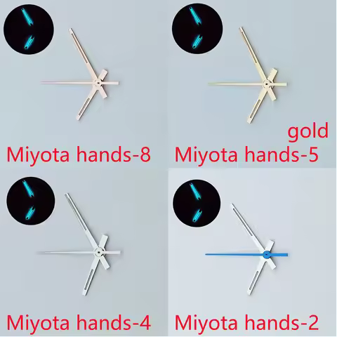 Watches Hands C3 Blue green light Luminous Hands for Miyota 8285 Movement Watch Parts Replacement Pa