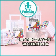 24/36/48/60PCS KICYN MARKER PEN | GENERAL PAINTING SET PEN CRAYON | WATERCOLOR MARKER | SCHOOL STUDE