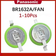 1-10pcs original for Panasonic Button lithium BR 1632A BR1632A/FAN temperature battery BR1632A genui