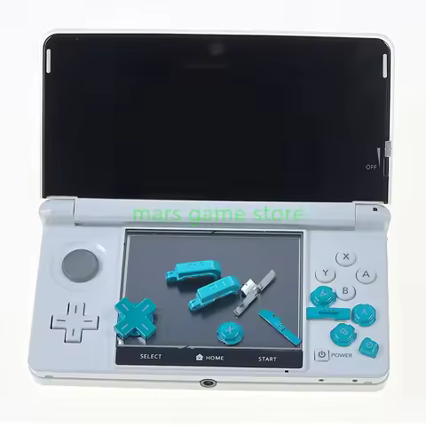For 3DS Full Buttons Kit For Nintend 3DS ABXY Button Cross D Pad Button Power On Off Button Game Con