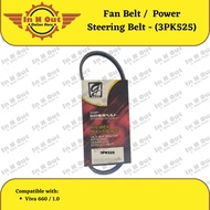Fan Belt / Power Steering Belt / 3PK525 - [Perodua Viva 660 / 1.0]
