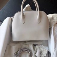 Hermes bolide 25 W刻 M4奶灰色